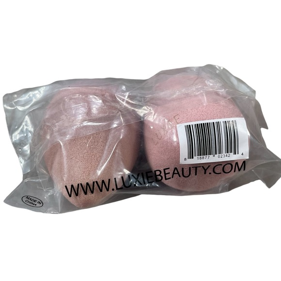 Luxie all purpose pink makeup sponge set-2 pack NEW - Picture 3 of 3